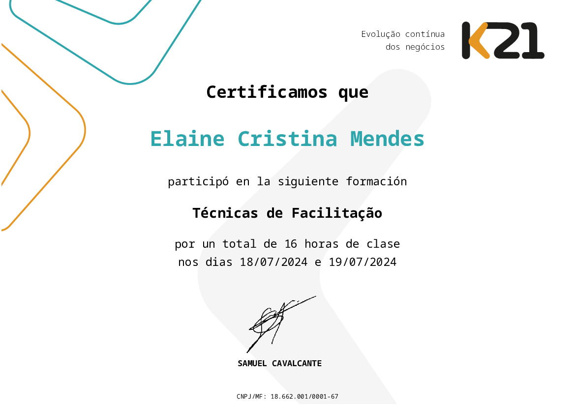 Certificado K21